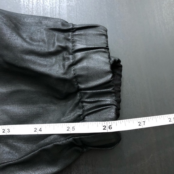 AG Adriano Coated Black Tapered Pants L - Picture 12 of 12